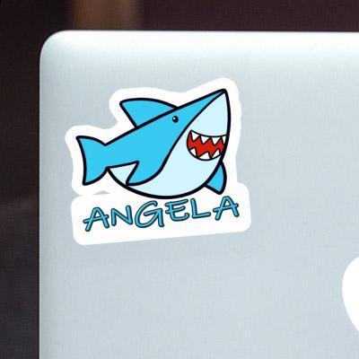 Sticker Angela Shark Laptop Image