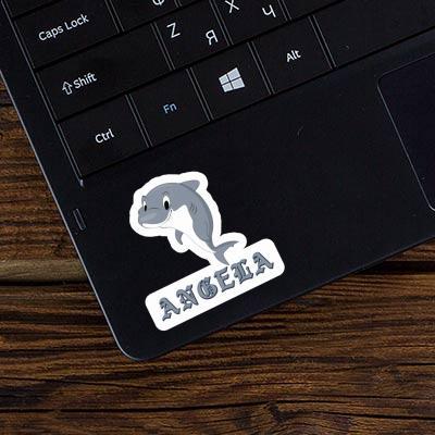 Shark Sticker Angela Laptop Image