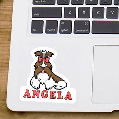 Angela Sticker Shih Tzu Laptop Image