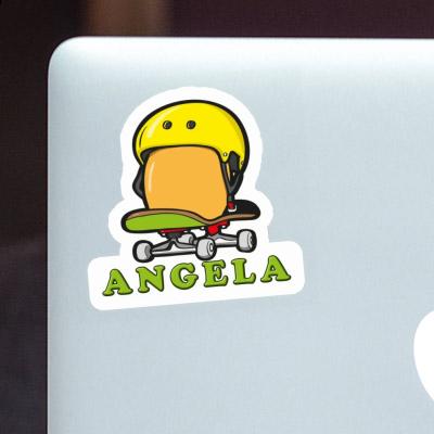 Angela Aufkleber Skateboard-Ei Laptop Image