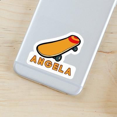 Skateboard Autocollant Angela Image