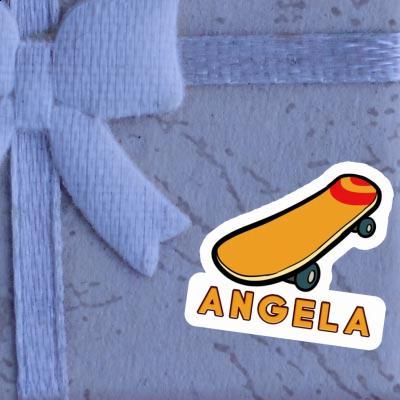 Skateboard Sticker Angela Notebook Image