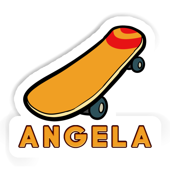 Skateboard Sticker Angela Laptop Image