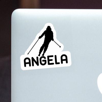 Sticker Skier Angela Laptop Image