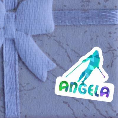 Angela Sticker Skier Notebook Image