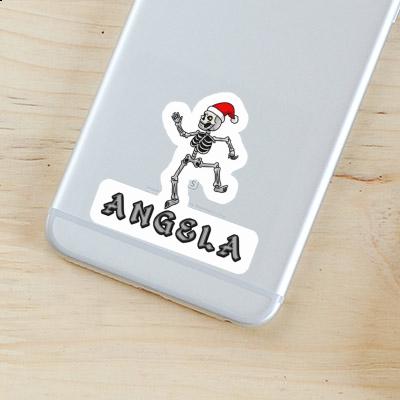 Sticker Angela Christmas Skeleton Notebook Image