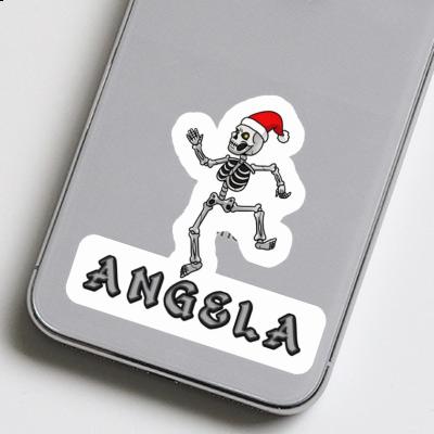 Angela Autocollant Squelette de Noël Image