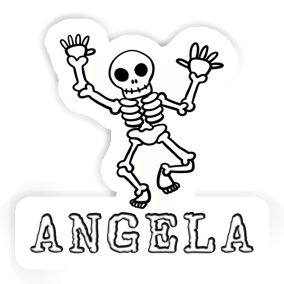 Angela Sticker Skelett Notebook Image