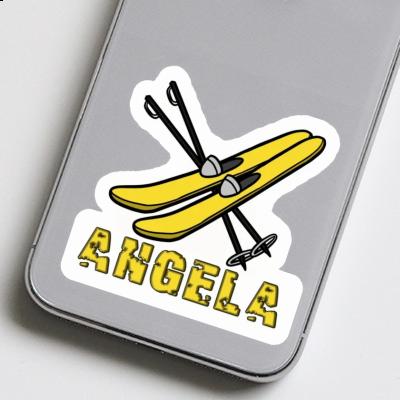 Autocollant Angela Ski Laptop Image