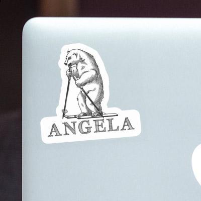 Sticker Skier Angela Notebook Image