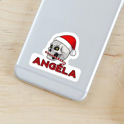 Angela Autocollant Crâne de Noël Image