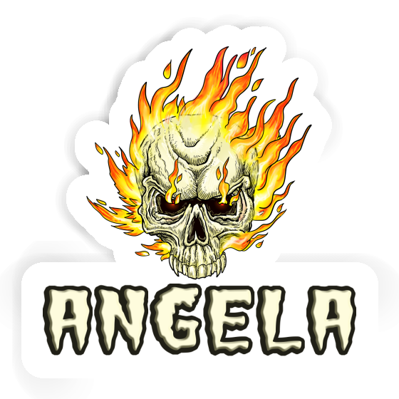 Sticker Angela Skull Notebook Image