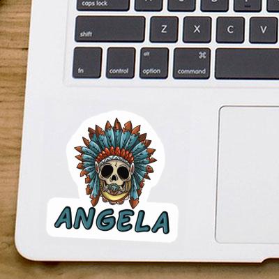 Angela Aufkleber Baby Totenkopf Laptop Image