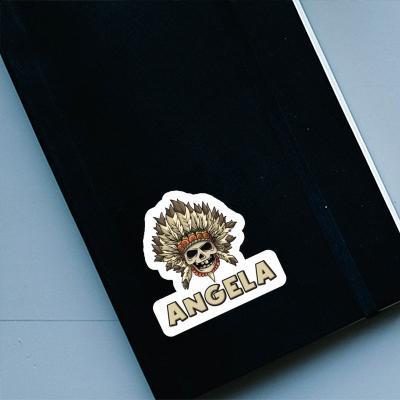Angela Sticker Kids Skull Notebook Image