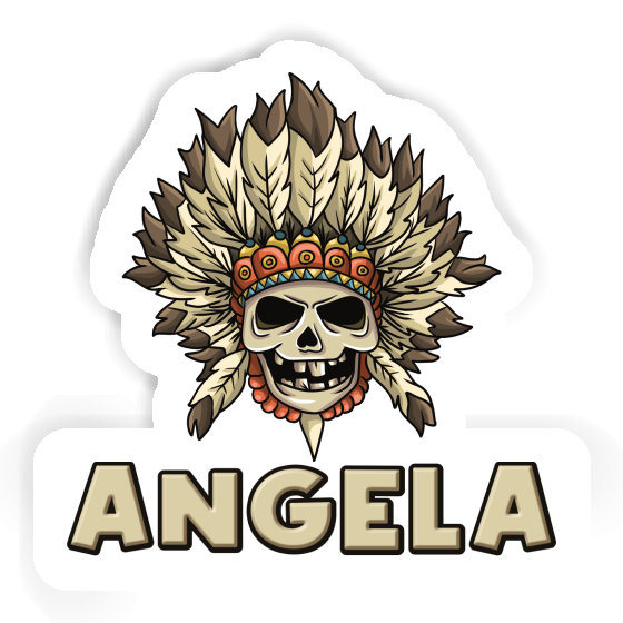 Angela Sticker Kids Skull Laptop Image