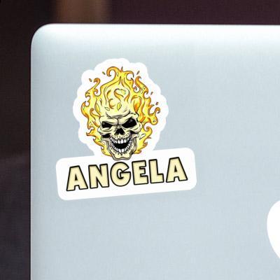Skull Sticker Angela Notebook Image