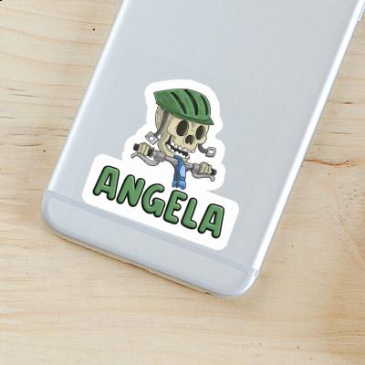 Sticker Bicycle Rider Angela Image