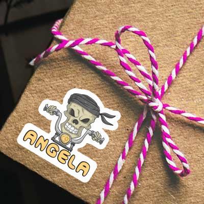Sticker Angela Motorcycle Rider Gift package Image