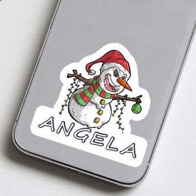 Bonhomme de neige Autocollant Angela Gift package Image