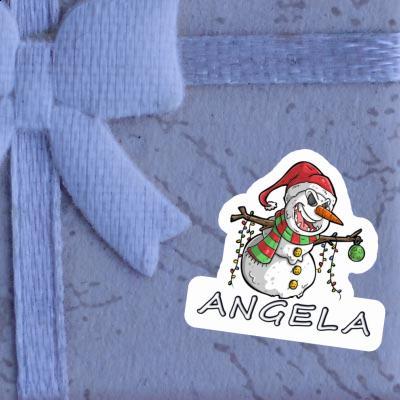Angela Sticker Bad Snowman Notebook Image