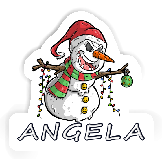 Angela Sticker Bad Snowman Notebook Image
