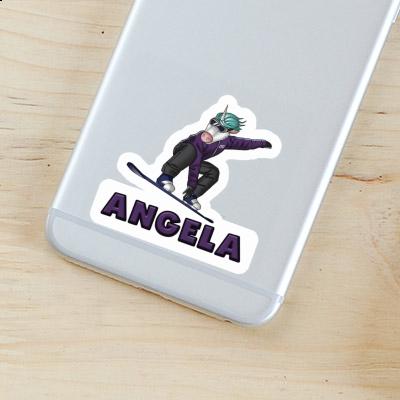 Snowboarderin Sticker Angela Laptop Image
