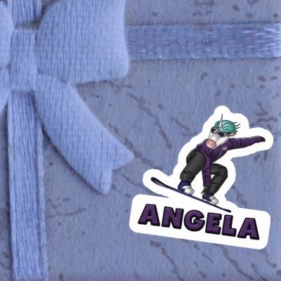 Angela Sticker Snowboarder Image