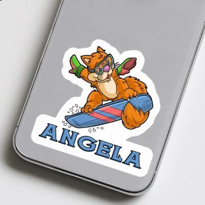 Angela Sticker Snowboarder Image