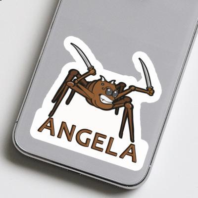 Araignée de combat Autocollant Angela Laptop Image