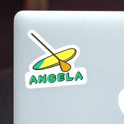 Angela Sticker Stand Up Paddle Notebook Image