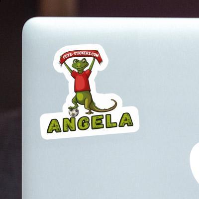 Eidechse Aufkleber Angela Laptop Image