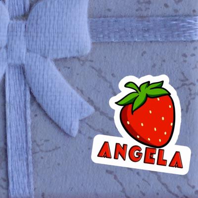 Erdbeere Aufkleber Angela Notebook Image
