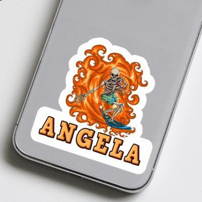 Angela Sticker Surfer Notebook Image