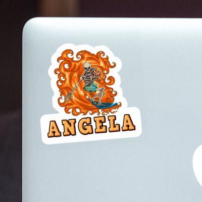 Angela Sticker Surfer Laptop Image
