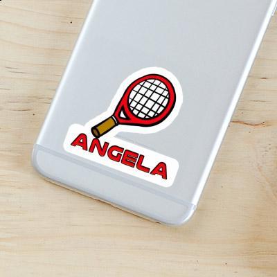 Angela Sticker Tennisschläger Laptop Image