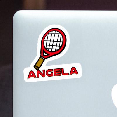 Angela Autocollant Raquette de tennis Notebook Image