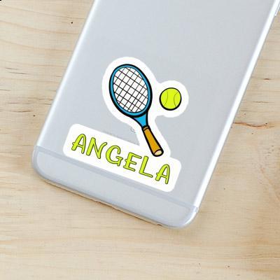 Sticker Angela Tennis Racket Notebook Image