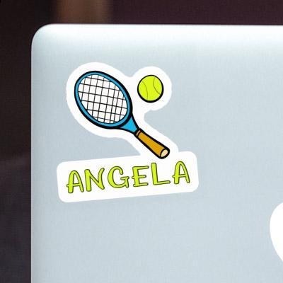 Aufkleber Tennisschläger Angela Notebook Image