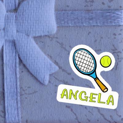 Raquette de tennis Autocollant Angela Laptop Image