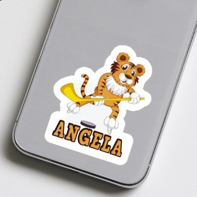 Angela Autocollant Tigre Notebook Image