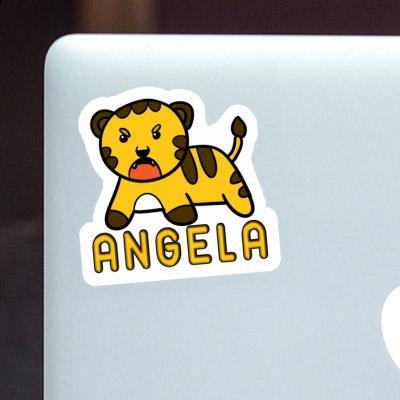 Autocollant Angela Bébé tigre Laptop Image