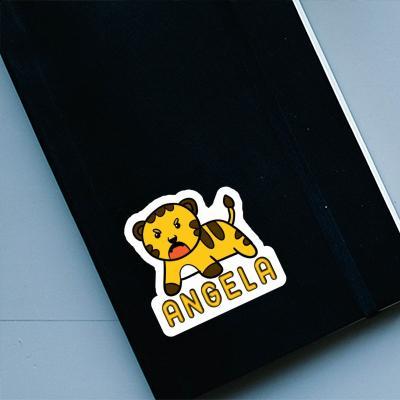 Sticker Angela Baby Tiger Laptop Image