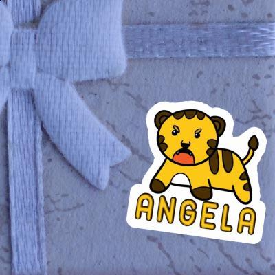 Autocollant Angela Bébé tigre Gift package Image