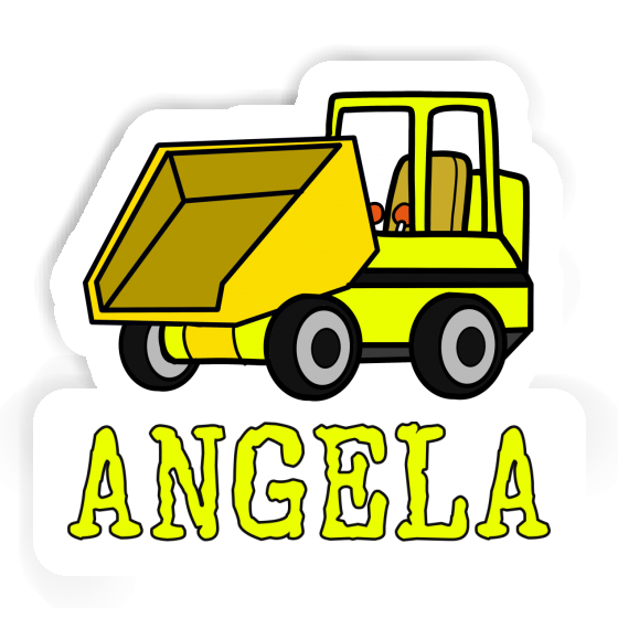 Sticker Angela Front Tipper Laptop Image