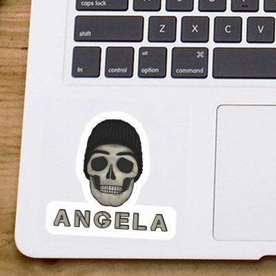 Autocollant Tête de mort Angela Laptop Image