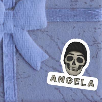 Autocollant Tête de mort Angela Image