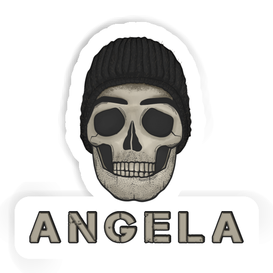 Autocollant Tête de mort Angela Image