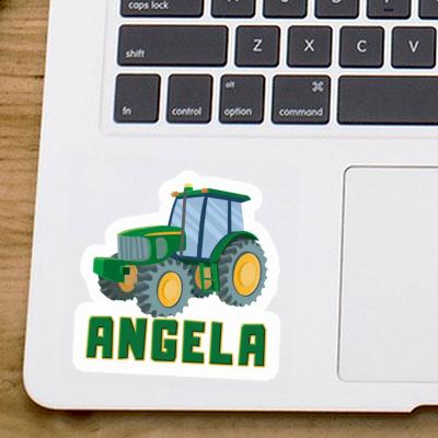 Angela Sticker Tractor Notebook Image