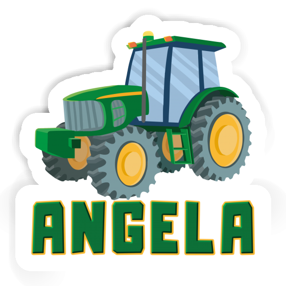 Sticker Traktor Angela Laptop Image