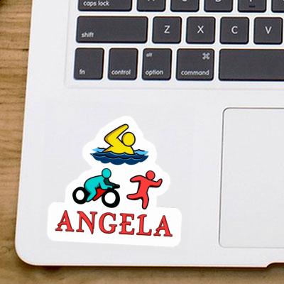 Triathlete Sticker Angela Notebook Image